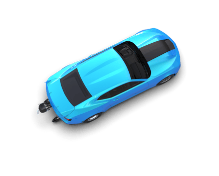 Realistic race car isolated on background. 3d rendering - illustration png