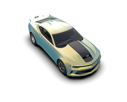 Realistic race car isolated on background. 3d rendering - illustration png