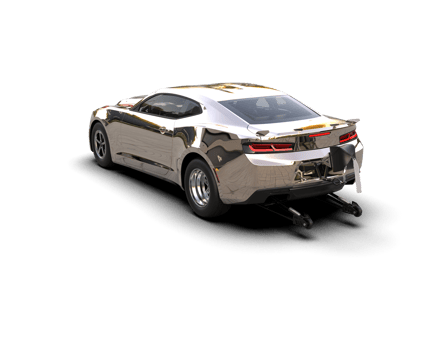 Realistic race car isolated on background. 3d rendering - illustration png