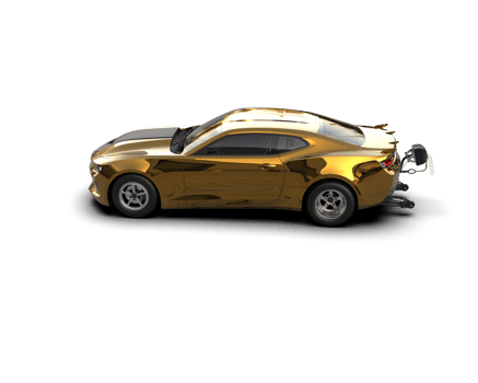 Realistic race car isolated on background. 3d rendering - illustration png