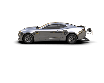Realistic race car isolated on background. 3d rendering - illustration png