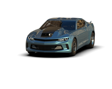 Realistic race car isolated on background. 3d rendering - illustration png