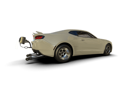 Realistic race car isolated on background. 3d rendering - illustration png