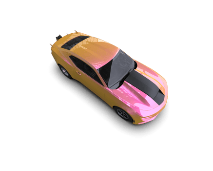 Realistic race car isolated on background. 3d rendering - illustration png