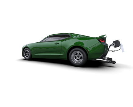 Realistic race car isolated on background. 3d rendering - illustration png