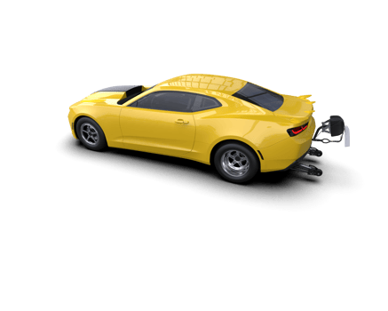 Realistic race car isolated on background. 3d rendering - illustration png
