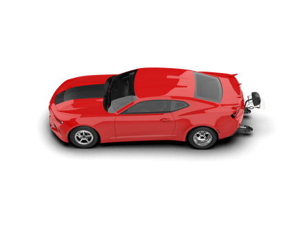 Realistic race car isolated on background. 3d rendering - illustration png