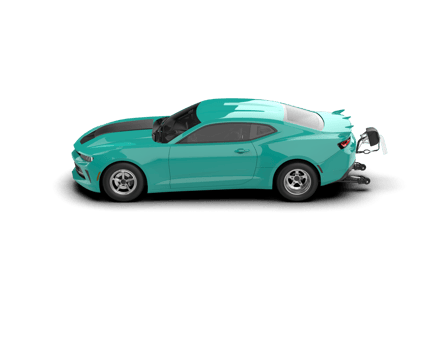 Realistic race car isolated on background. 3d rendering - illustration png