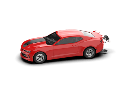 Realistic race car isolated on background. 3d rendering - illustration png