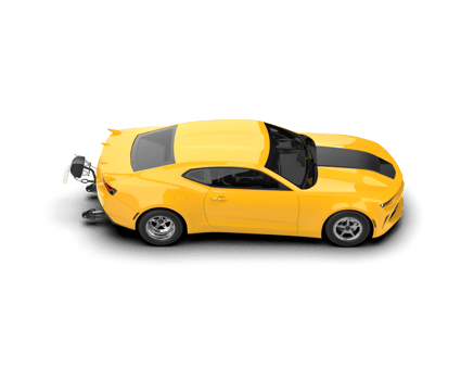 Realistic race car isolated on background. 3d rendering - illustration png