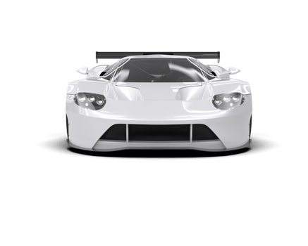 Realistic race car isolated on background. 3d rendering - illustration png