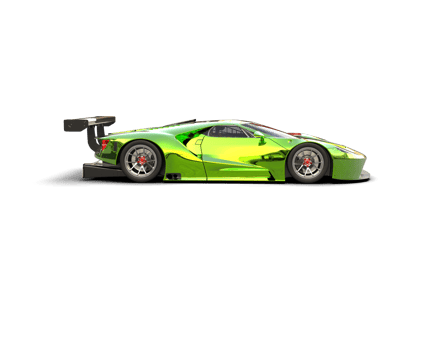 Realistic race car isolated on background. 3d rendering - illustration png