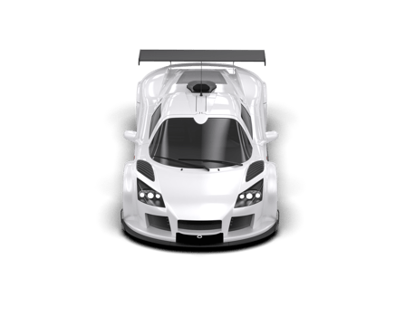 Realistic race car isolated on background. 3d rendering - illustration png