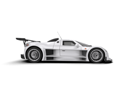 Realistic race car isolated on background. 3d rendering - illustration png
