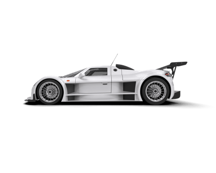 Realistic race car isolated on background. 3d rendering - illustration png