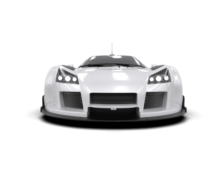 Realistic race car isolated on background. 3d rendering - illustration png