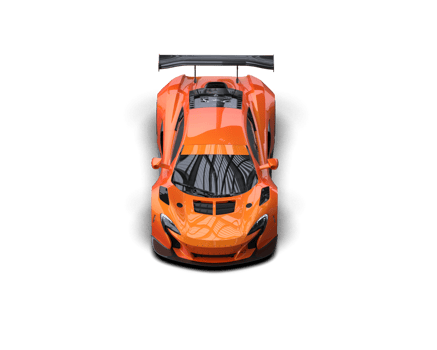 Realistic race car isolated on background. 3d rendering - illustration png