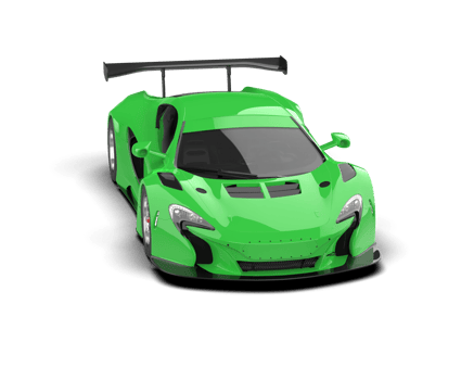Realistic race car isolated on background. 3d rendering - illustration png