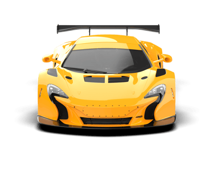 Realistic race car isolated on background. 3d rendering - illustration png