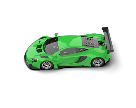 Realistic race car isolated on background. 3d rendering - illustration png
