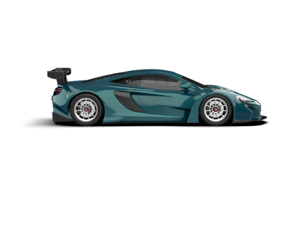 Realistic race car isolated on background. 3d rendering - illustration png