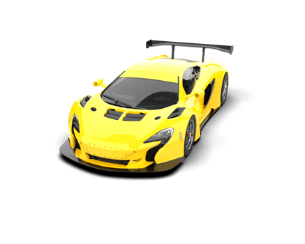 Realistic race car isolated on background. 3d rendering - illustration png