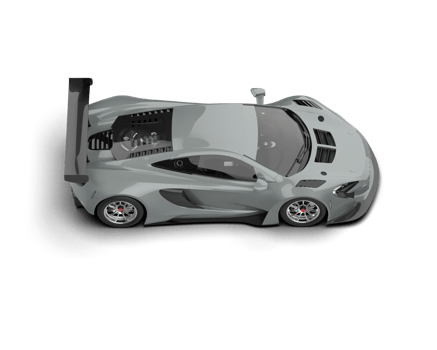 Realistic race car isolated on background. 3d rendering - illustration png