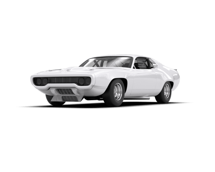 Realistic race car isolated on background. 3d rendering - illustration png