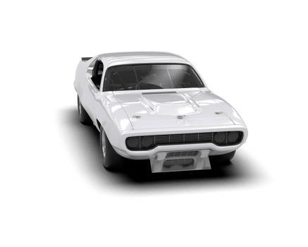 Realistic race car isolated on background. 3d rendering - illustration png