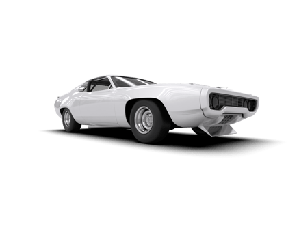 Realistic race car isolated on background. 3d rendering - illustration png