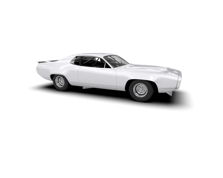 Realistic race car isolated on background. 3d rendering - illustration png