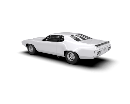 Realistic race car isolated on background. 3d rendering - illustration png