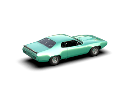 Realistic race car isolated on background. 3d rendering - illustration png
