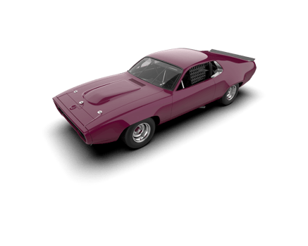 Realistic race car isolated on background. 3d rendering - illustration png