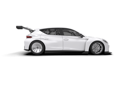 Realistic race car isolated on background. 3d rendering - illustration png