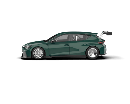 Realistic race car isolated on background. 3d rendering - illustration png