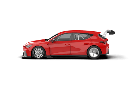 Realistic race car isolated on background. 3d rendering - illustration png