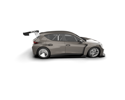 Realistic race car isolated on background. 3d rendering - illustration png