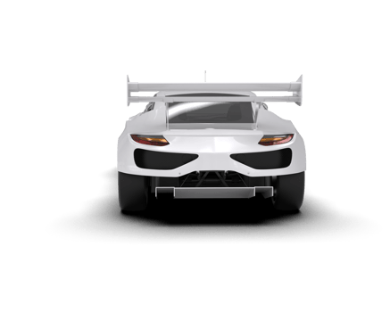 Realistic race car isolated on background. 3d rendering - illustration png