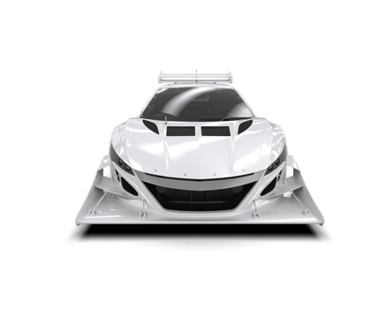 Realistic race car isolated on background. 3d rendering - illustration png