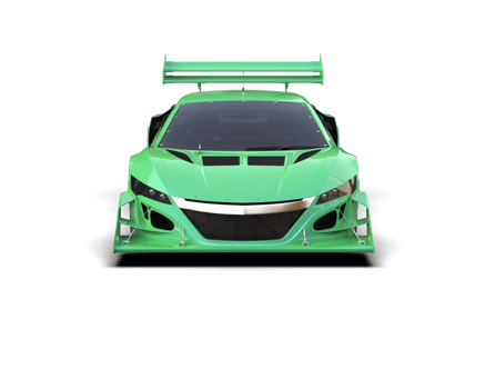 Realistic race car isolated on background. 3d rendering - illustration png