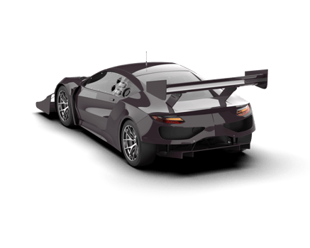 Realistic race car isolated on background. 3d rendering - illustration png