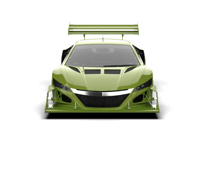 Realistic race car isolated on background. 3d rendering - illustration png