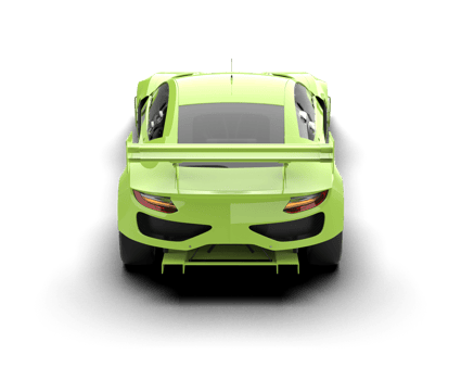 Realistic race car isolated on background. 3d rendering - illustration png