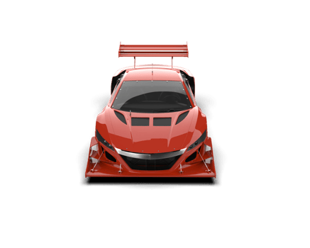 Realistic race car isolated on background. 3d rendering - illustration png