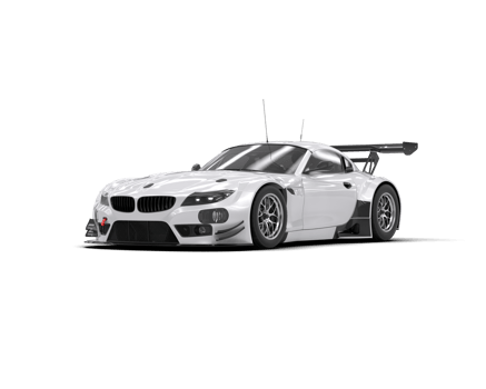 Realistic race car isolated on background. 3d rendering - illustration png