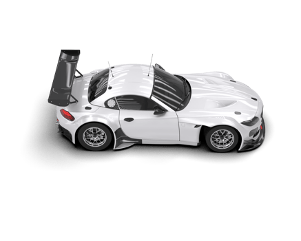 Realistic race car isolated on background. 3d rendering - illustration png