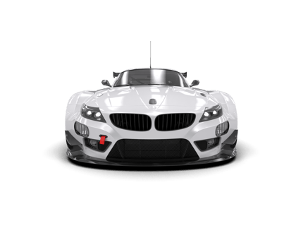 Realistic race car isolated on background. 3d rendering - illustration png