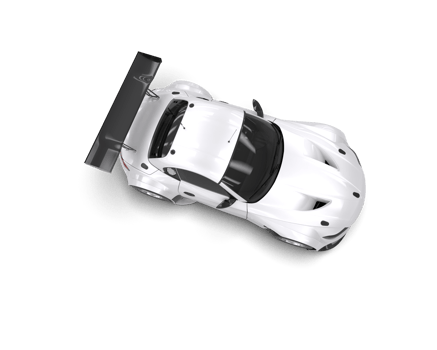 Realistic race car isolated on background. 3d rendering - illustration png
