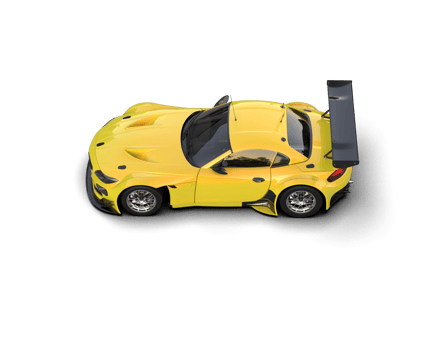 Realistic race car isolated on background. 3d rendering - illustration png